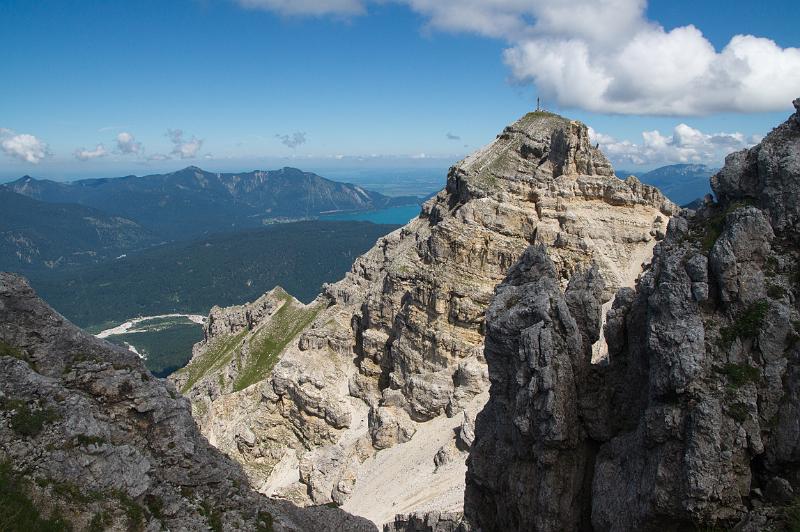 100731_T3437_Schoettelkarspitze.jpg - Schöttelkarspitze und Walchensee