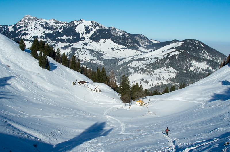 110130_T4179_Bruennsteinschanze.jpg - Wendelsteinblick beim Abstieg von der Brünnsteinschanze