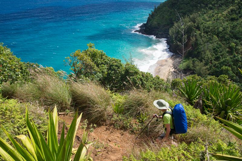 150609_1008_A09562_KalalauTrail.jpg - Kalalau Trail, Hanakapiai Beach