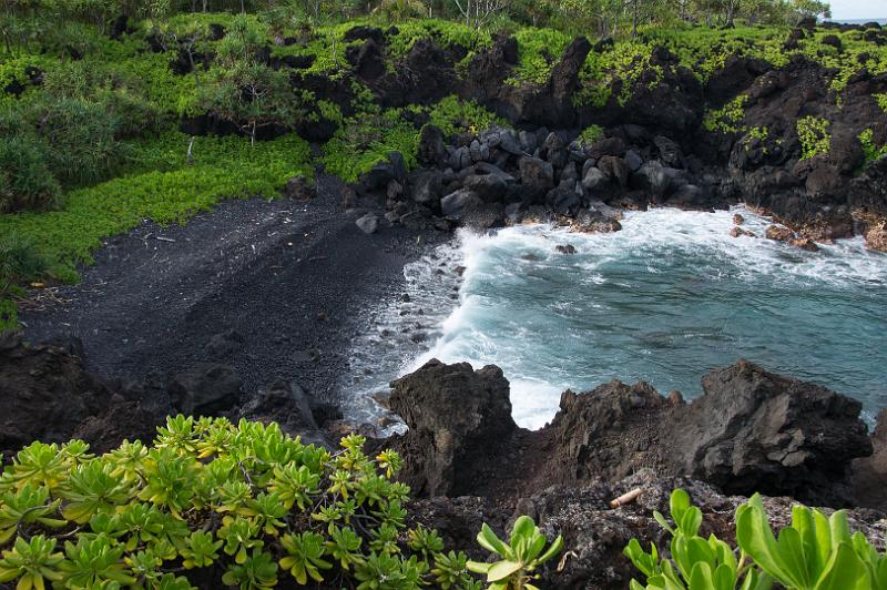 150613_1705_A09837_Hana.jpg - Hana Highway, Waianapanapa Black Sand Beach